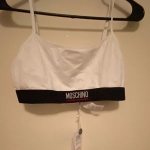 Moschino Underwear white sports bra
